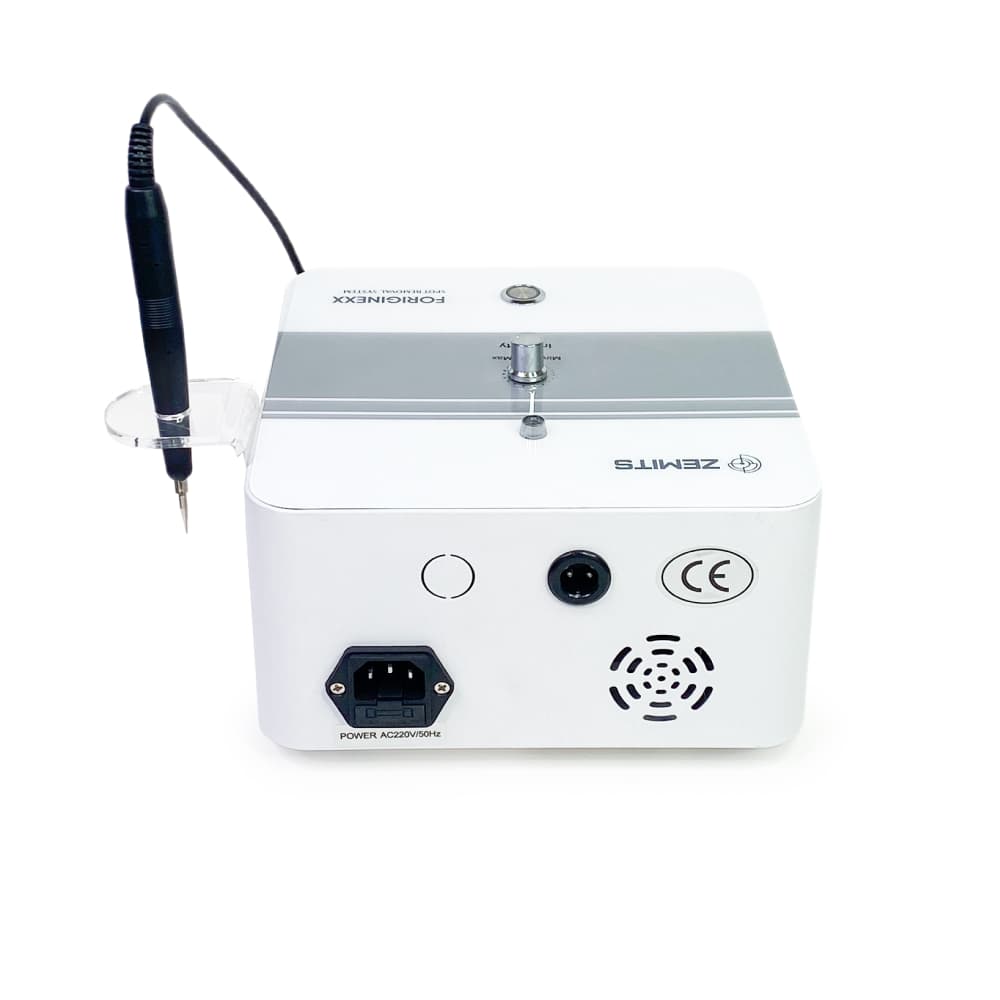 Rear of Zemits ForigiNexx professional electrolysis system