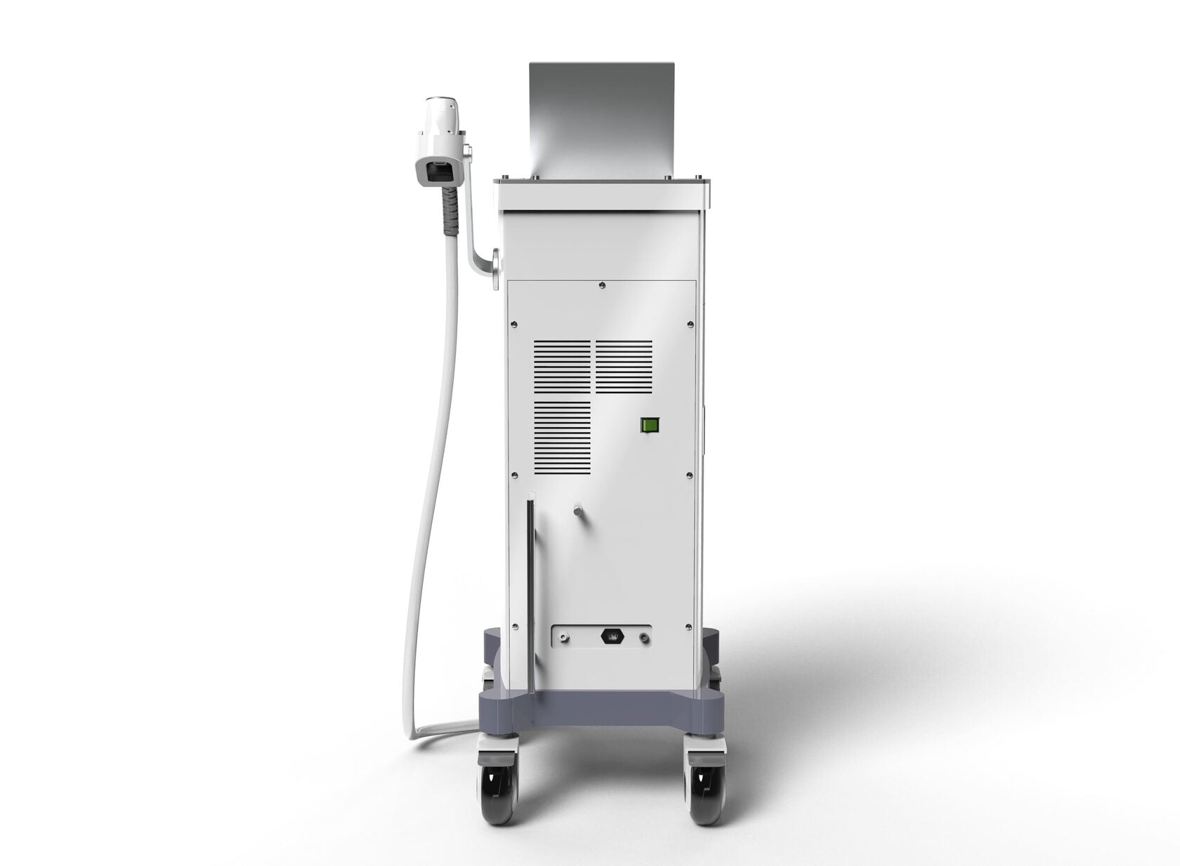 Rear of Zemits Quidion 755 808 1064nm laser hair removal device